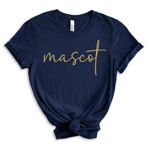 Custom Mascot Shirt, Bella Canvas Tee, Personalized Tshirt, School Spirit