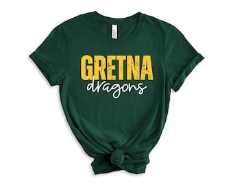 Custom School Spirit Shirt, Distressed Mascot Tee, Bella Canvas Unisex T‑Shirt