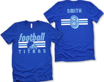 Custom Football T-shirt - Football Shirt - Custom Shirt - Personalized Shirt