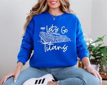 Let's Go Titans Football Crewneck
