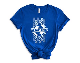 Custom Soccer Shirt | Bella Canvas Unisex Tee | Personalized School Mascot Soccer T-Shirt | Game Day Spirit Wear