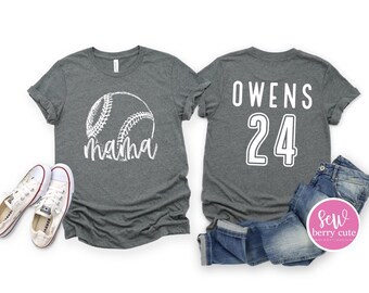 Baseball Shirt - Custom Baseball Shirts - Baseball Tees - Baseball Mom Shirt - Mom Tees - Personalized