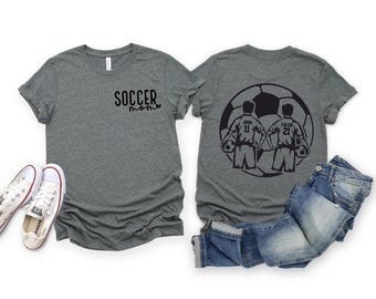 Personalized Soccer Mom T-shirt | Soccer Shirt | Soccer Mama Shirt | Soccer mom | Soccer Mom Gift | Twins | BOYS
