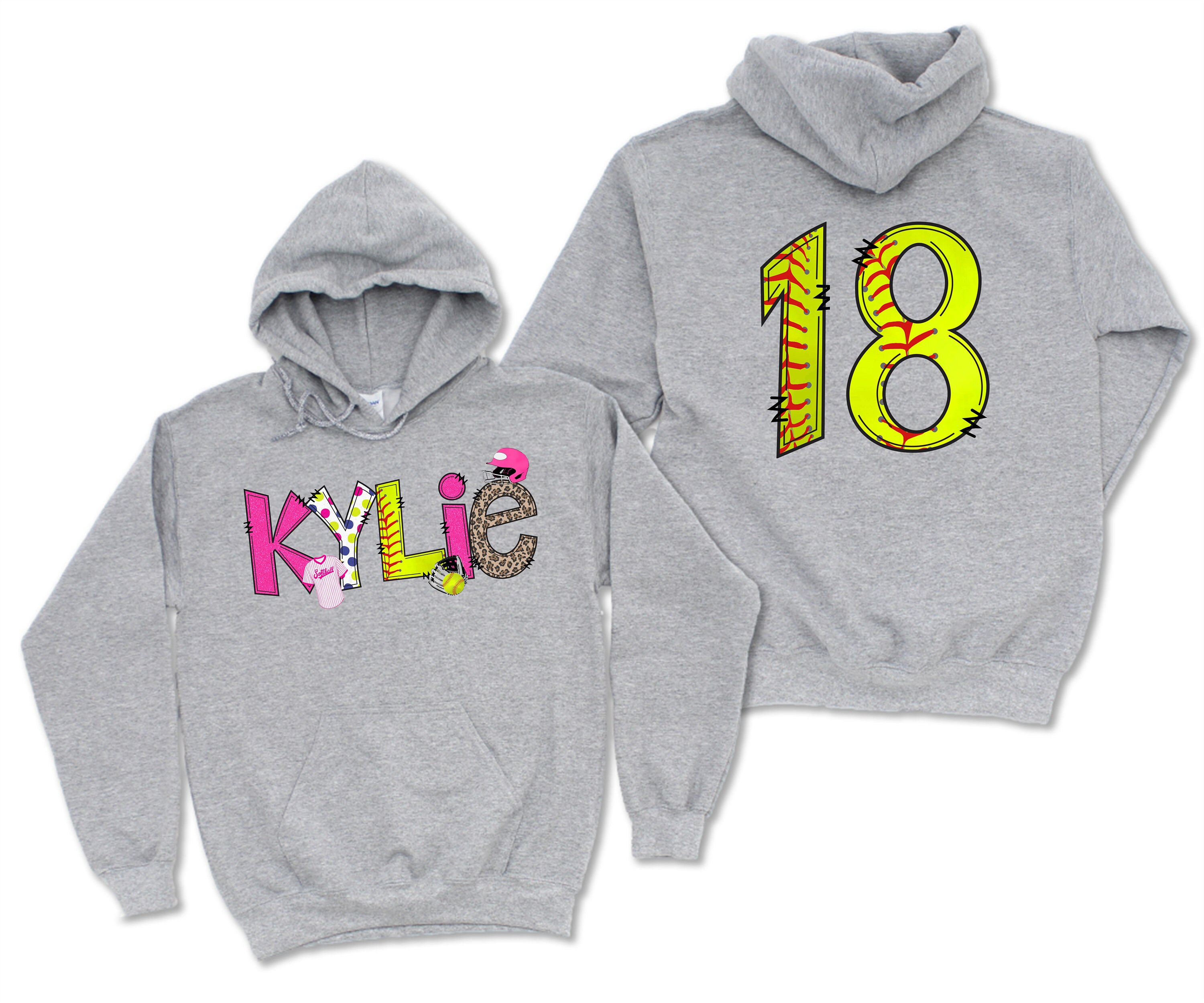 Custom softball hoodies hotsell