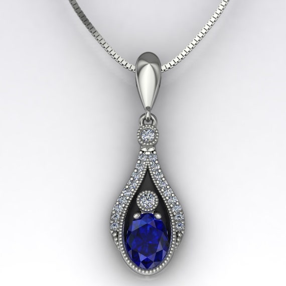 Vintage Sapphire Bib Necklace - Belperron