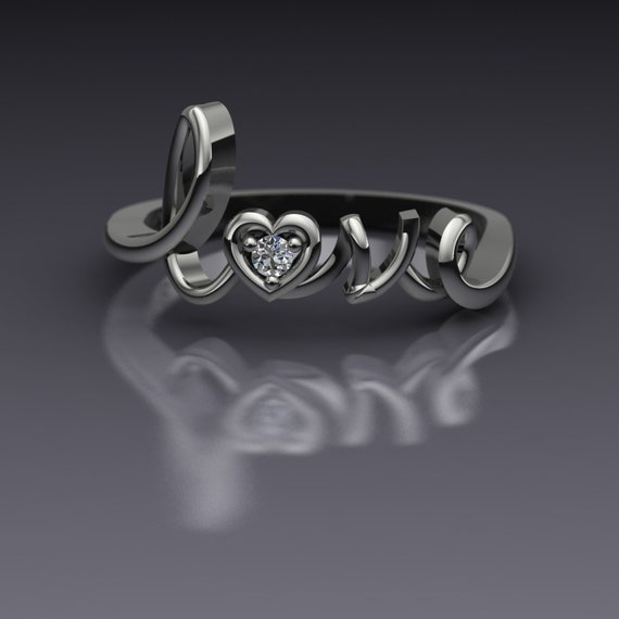LOVE Ring (18K gold-plated) – Design Letters EUR