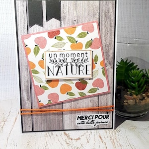 Carte de remerciement,handmade card,carte fait main.