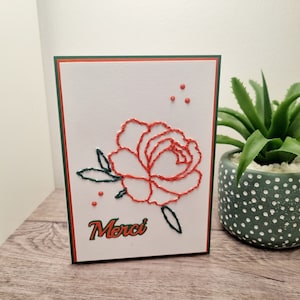 Thank you card, thank you card, handmade card