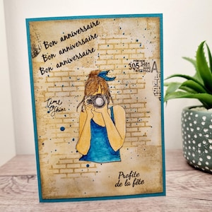 Carte anniversaire,carte anniversaire original,carte photo