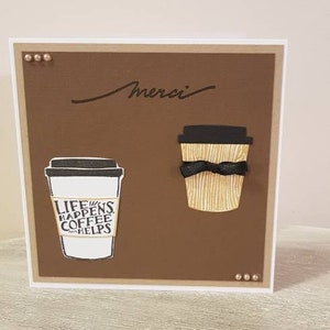 Handmade card, thank you card, thank you card