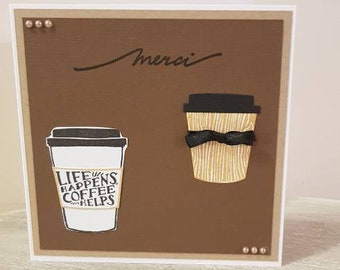 Handmade card, thank you card, thank you card