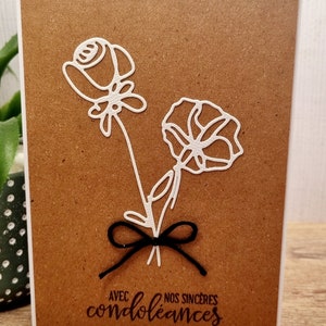 Carte de condoléances