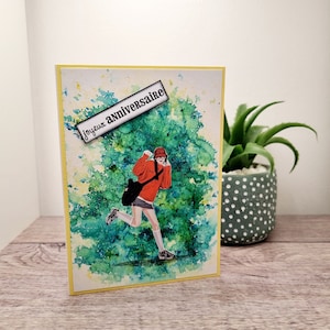 Carte anniversaire,carte fais main