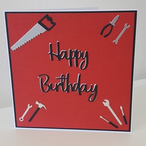 Birthday card, masculine card, handmade card