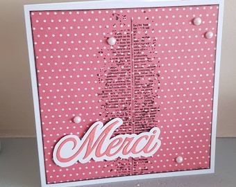 Thank you card, thank you card, handmade card, handmade cards