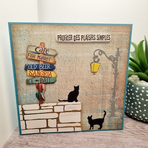 Carte fais main,carte anniversaire