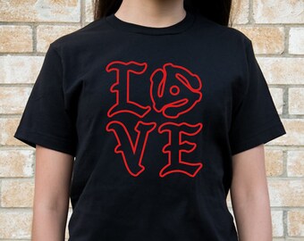LOVE Oldies -  UNISEX, Black, 100% Ring-Spun cotton, Shirt, 45 rpm, Vinyl