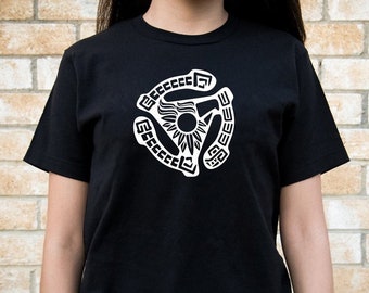 Indigenous Soul -  UNISEX Black 100% Ring-Spun cotton Shirt 45 rpm