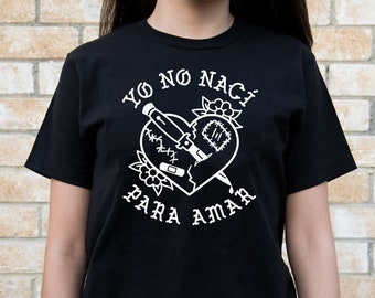 Yo No Nací Para Amar Juanga - Black UNISEX Ring-Spun Shirt