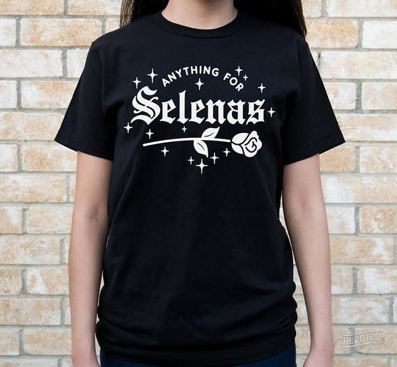 Anything for Selenas Black UNISEX Ring-Spun Shirt | Etsy
