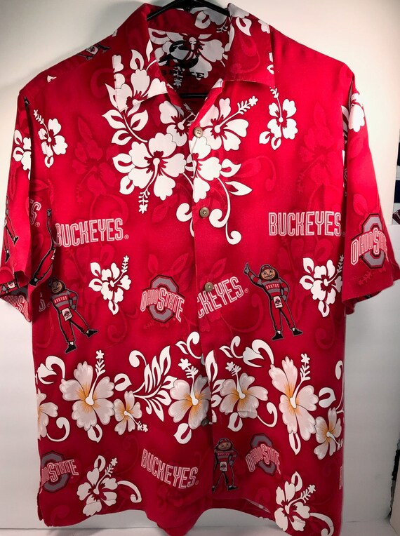 Vintage Ohio State Buckeyes Hawaiian 