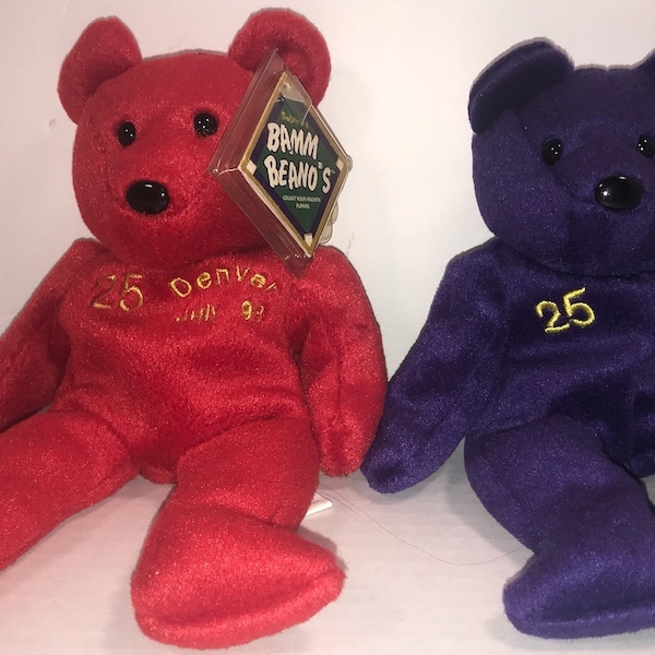 Vintage Mark McGwire Beanie Bears Collection Bamm Beano Salvino 1990's Mint With Tags