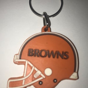 Vintage Cleveland Browns Licensed Rubber Helmet Keychain 1999 Mint