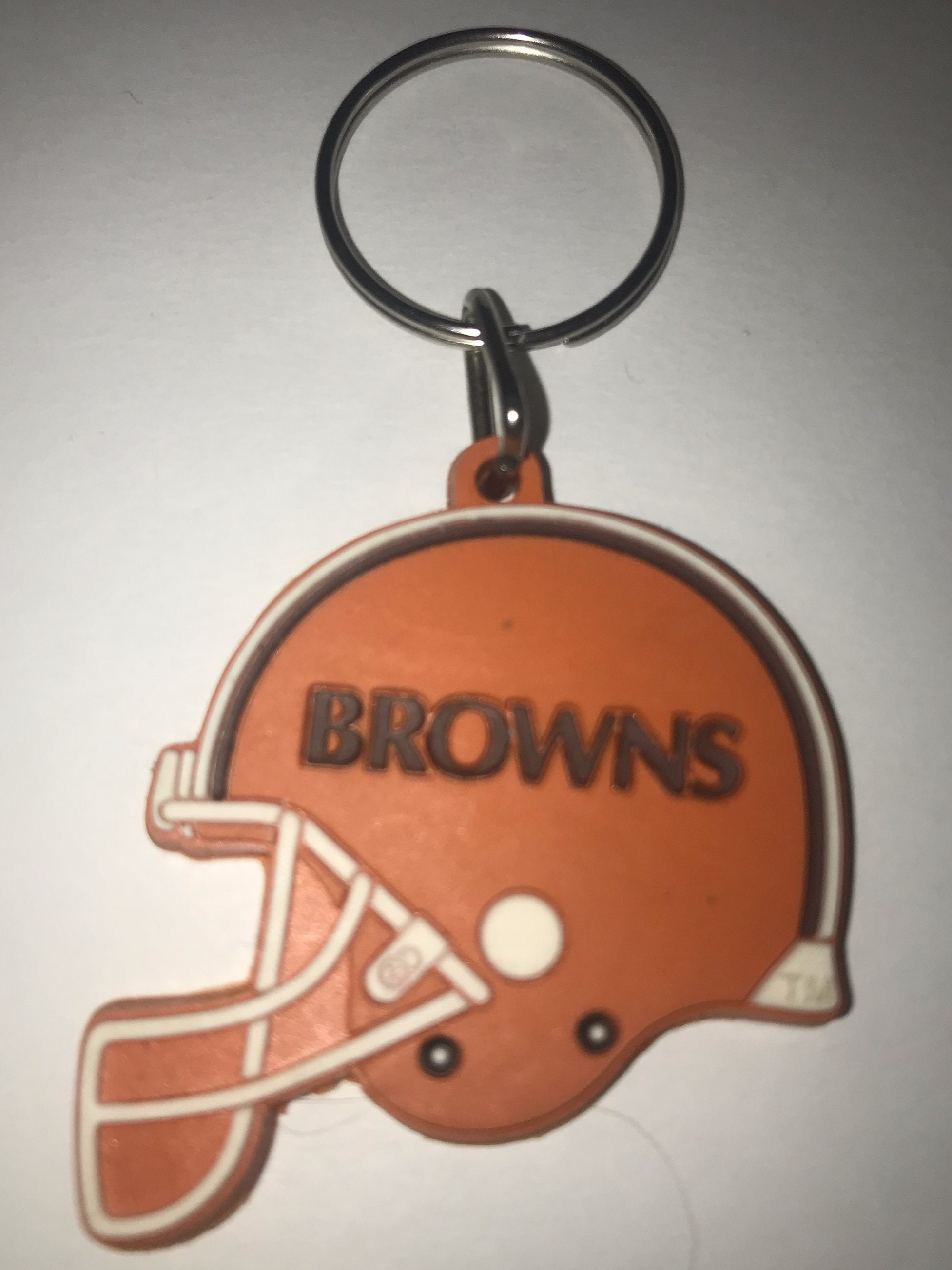 Vintage Cleveland Browns Licensed Rubber Helmet Keychain 1999 Mint