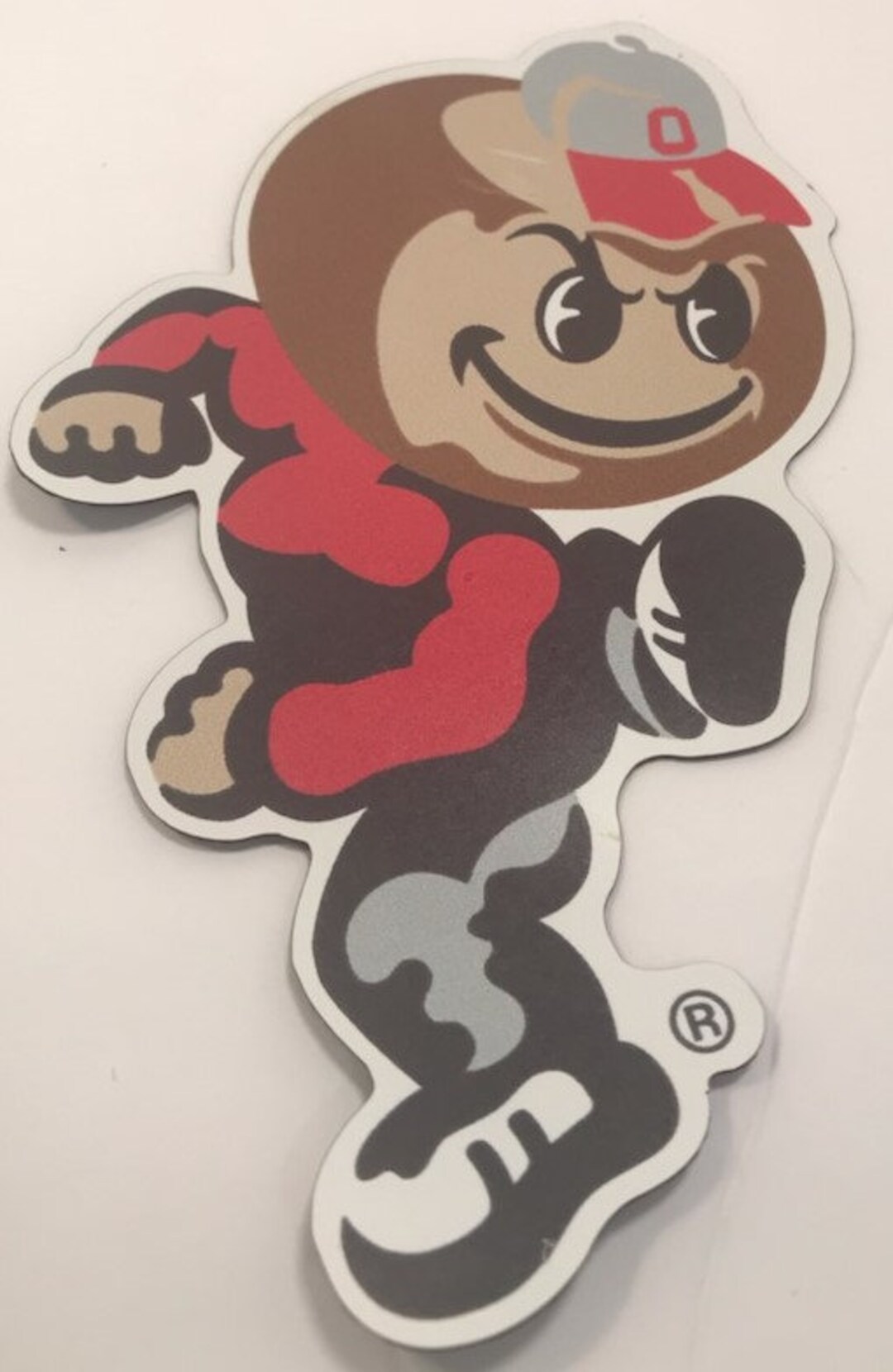 thumbnail image 2 of Brutus Buckeye Ohio State Mascot Figurine – Vintage Bronze Finish – Collectible 2 of 5