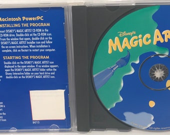 Vintage Disney Magic Artist CD ROM Interactive Art Studio 1997