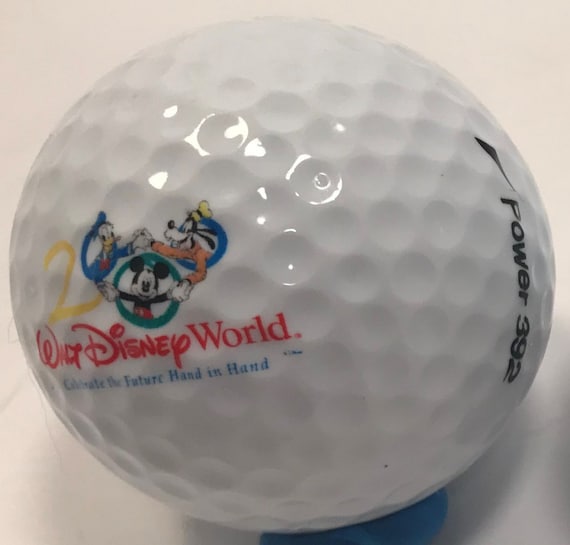 Vintage Walt Disney World Genuine Set of 3 Golf Balls With Logo