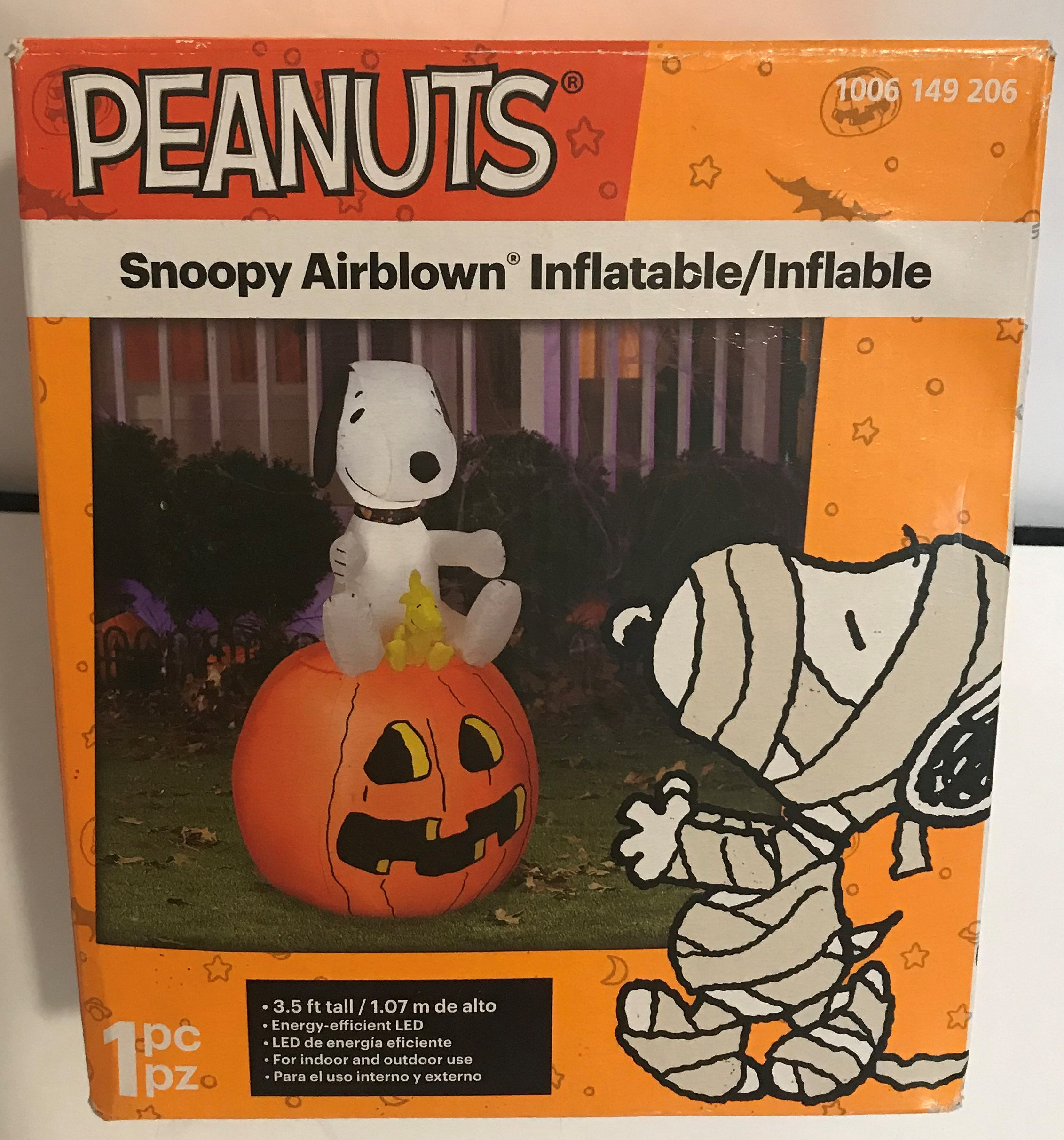 Very Rare Peanuts Snoopy Halloween Airblown Indoor Outdoor Decor ...