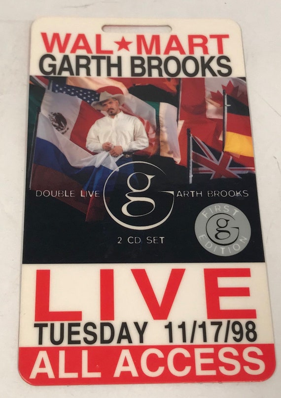 Vintage Garth Brooks Live All Access Pass Double Live CD Walmart 1998  Excellent Condition -  Finland