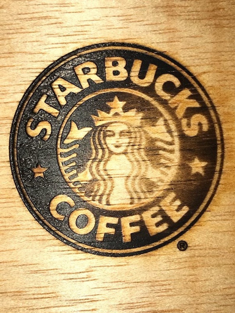 starbucks wooden tray
