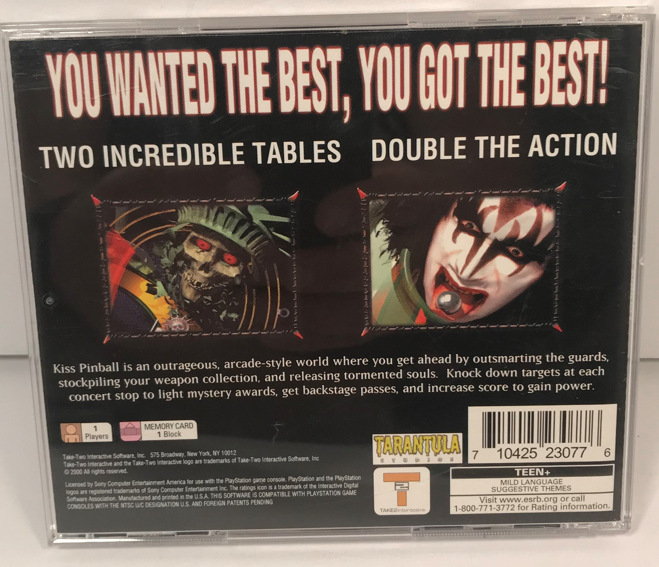 Kiss Pinball Playstation - Prix - Photo - Présentation