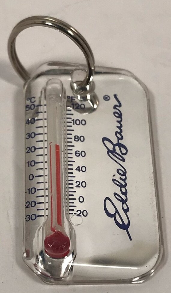 Vintage Eddie Bauer Zipper Pull Thermometer With Wind Chill Etsy