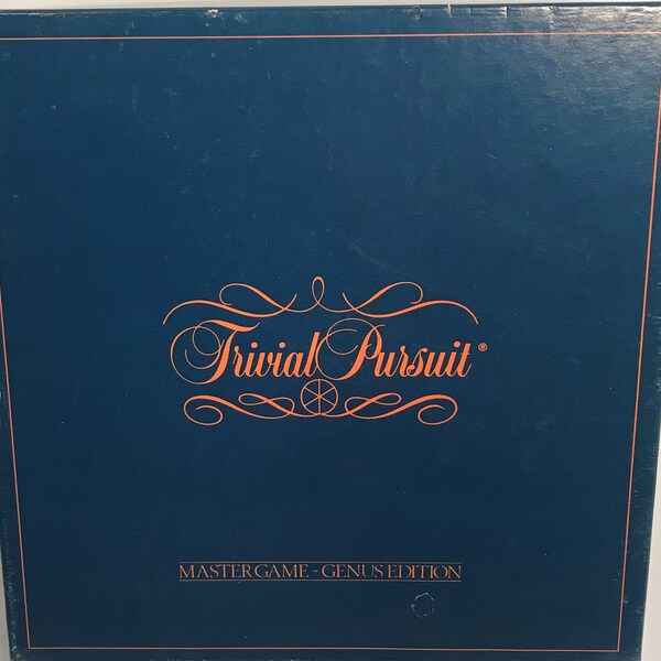 Vintage Original Trivial Pursuit Mastergame Genus Edition Parker Bros 1981 Excellent Condition