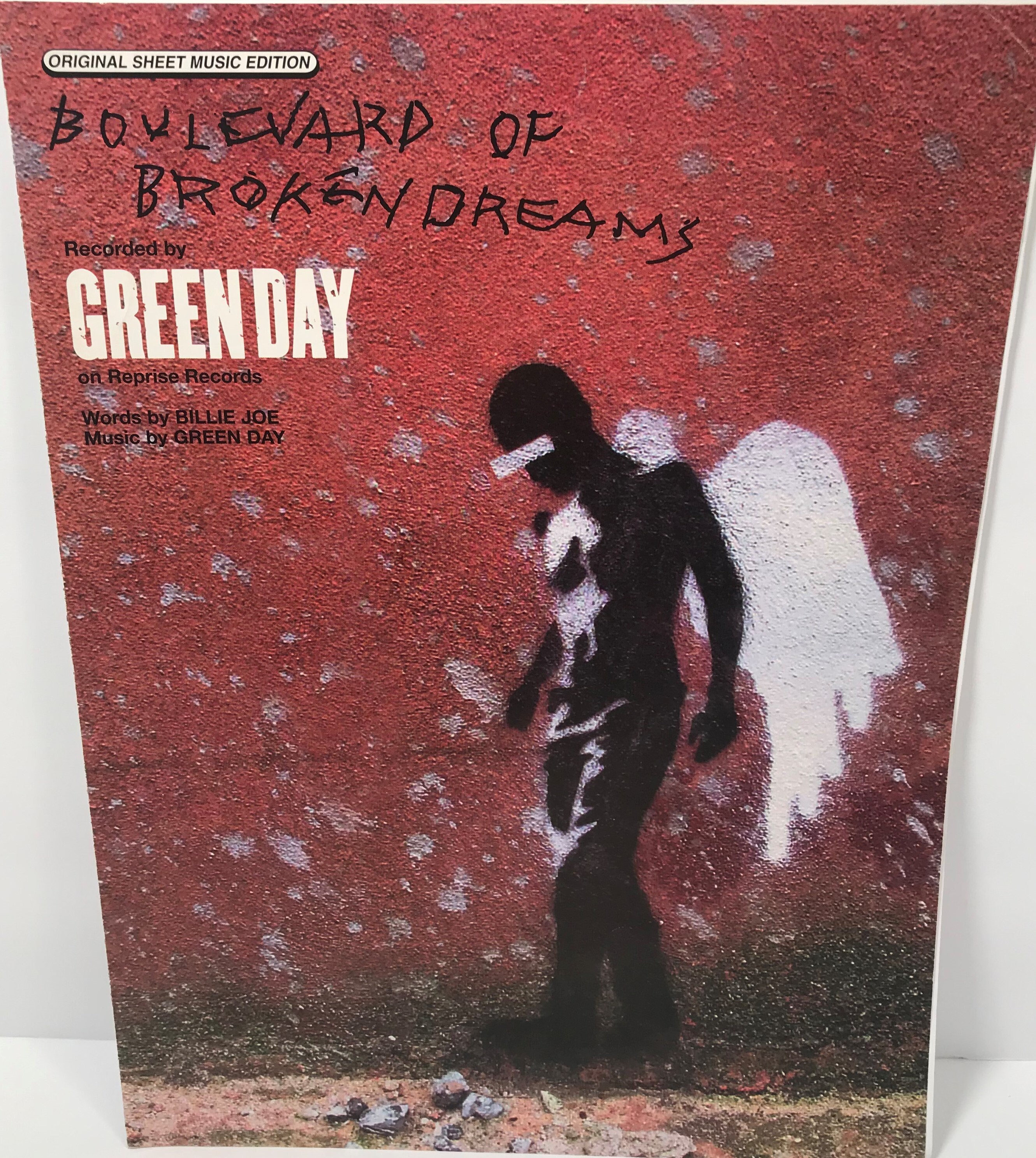 Vintage Green Day Boulevard of Broken Dreams Sheet Music Custom