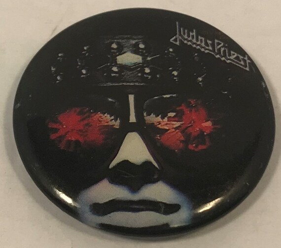 Vintage Judas Priest Hell Bent For Leather Metal Pin Paragon 1978 Excellent Condition