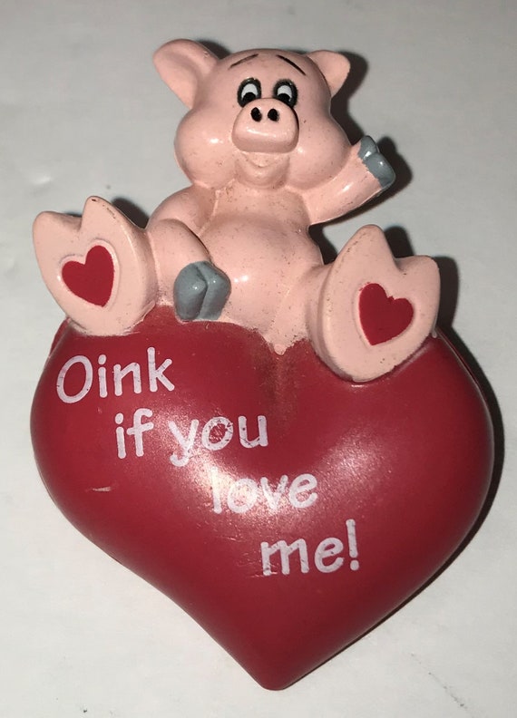 Vintage Easter Unlimited Valentine's Day Pig Pin E