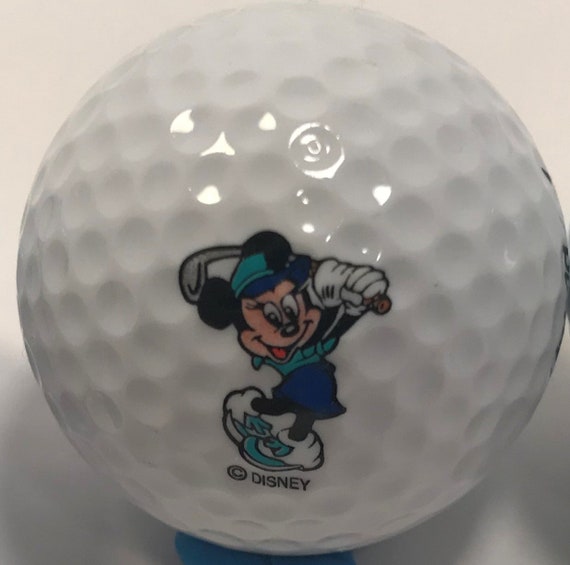Vintage Walt Disney World Genuine Set of 3 Golf Balls With Logo
