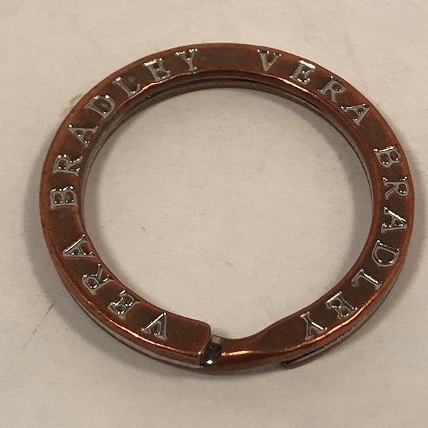 Vintage Vera Bradley Copper Split Ring For Keys Or Scarf Near Mint 1990's