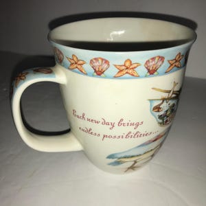 Vintage Cape Shore Coastal Themed Large Coffee Mug Artist Nora Butler  Excellent Condition - Etsy
