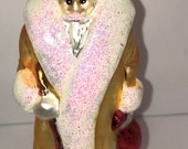 Vintage Christopher Radko Old World Santa Blown Glass Ornament 1995 Excellent Condition With Tag