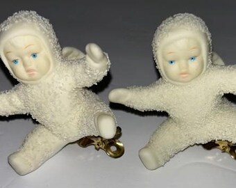Vintage Department 56 Snowbabies “ With Hugs & Kisses” Ornament