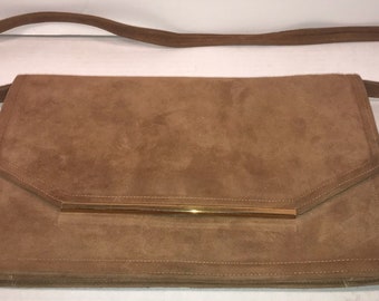 Vintage Medium Allison Ultrasuede Handbag 1970's Near MInt Condition