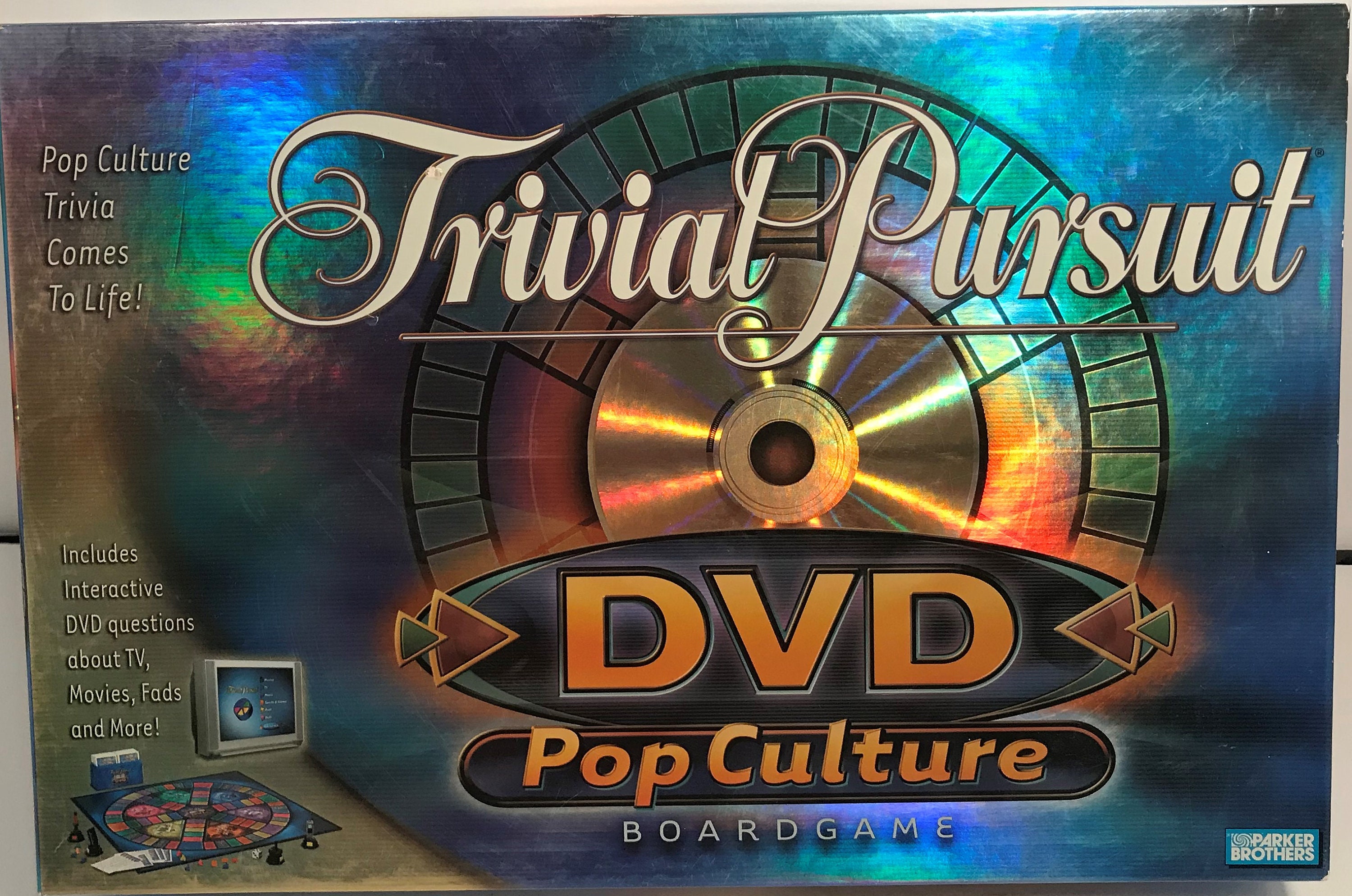 sensatie Woordenlijst De layout Vintage Trivial Pursuit Pop Culture Edition With DVD Parker - Etsy