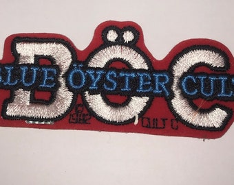 Blue Oyster Cult Embroidered Patch Iron-On Sew-On fast US shipping band 