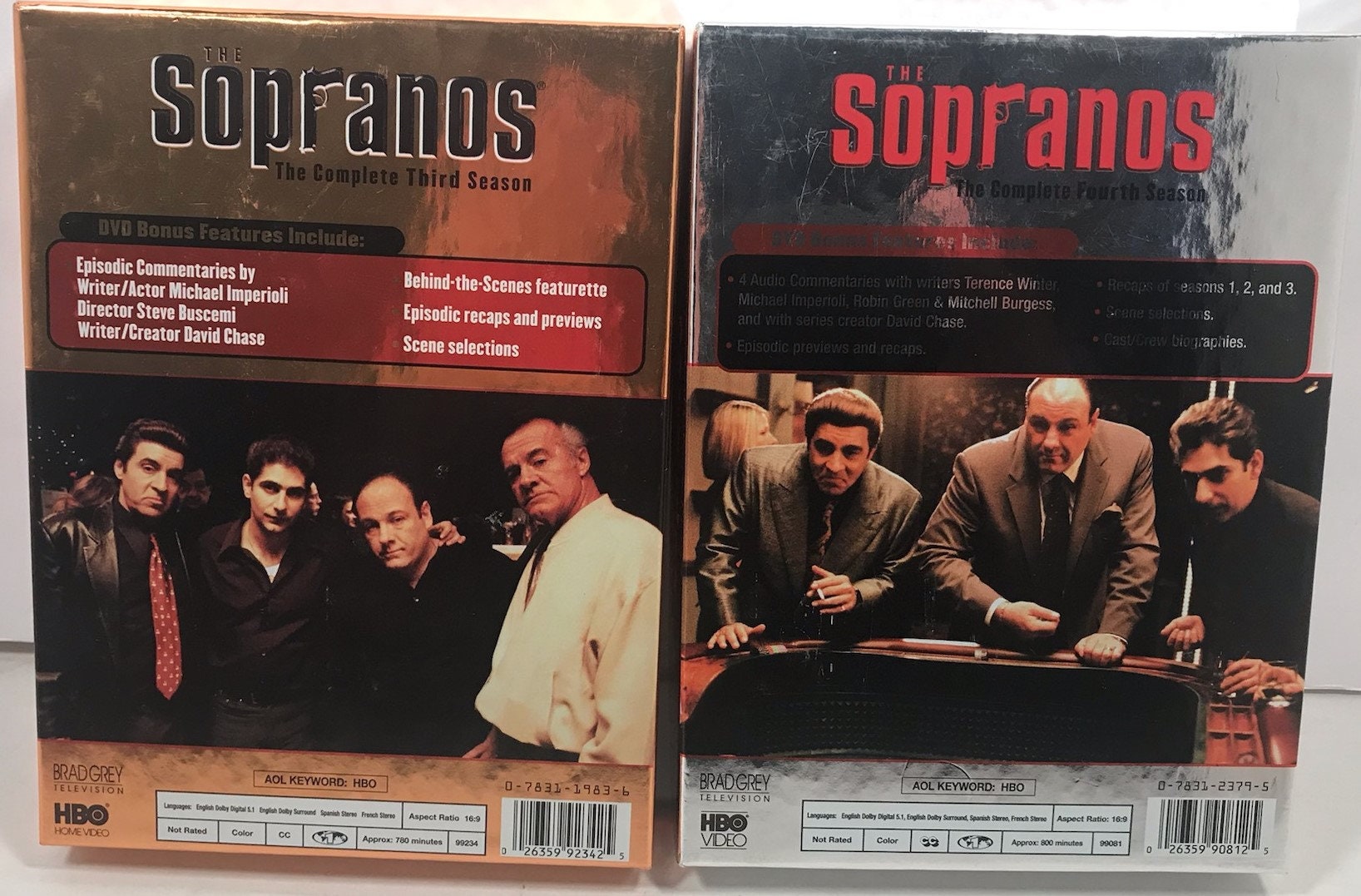 Vintage The Sopranos Complete Seasons 1, 3 And 4 Boxed Sets DVD