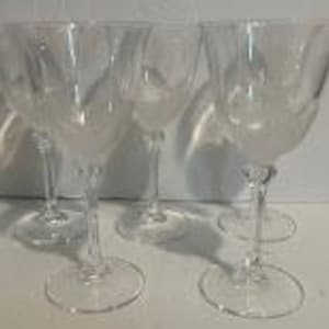 aimba drinking.glasses 10 oz. Ribbed Retro Arch Floral Amber Drinking Glasses (Set of 6)